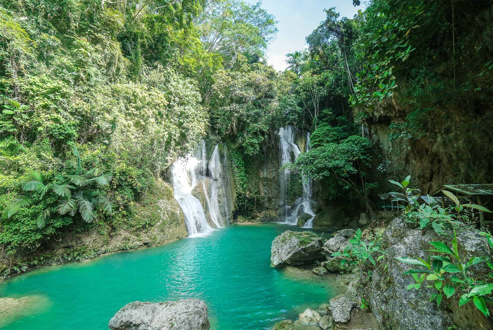 Pahangog Falls in Dimiao, Bohol